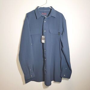 New Wrangler Men's All Terrain Button Down Shirt LT